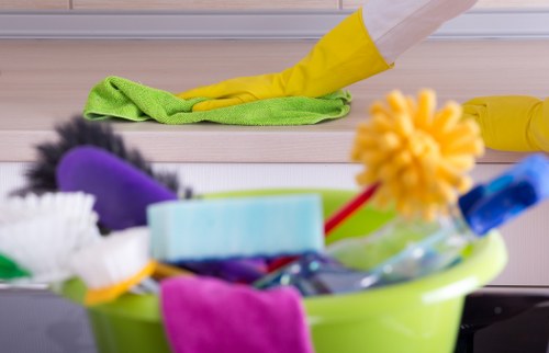 Commercial cleaning team supporting offices and shared spaces in West Kensington