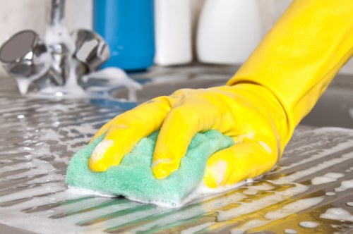 Professional cleaning service maintaining a tidy West Kensington home