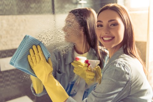 Detailed kitchen and bathroom reset for Airbnb cleaning in West Kensington